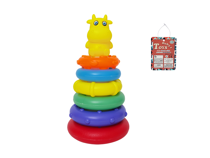 Rainbow Rings Stack Tumbler Toy(Calf)