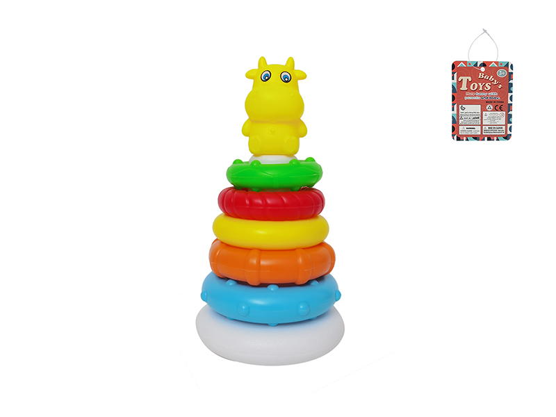 Rainbow Rings Stack Tumbler Toy(Calf)