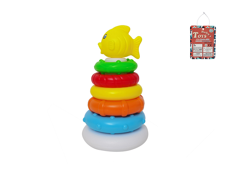 Rainbow Rings Stack Tumbler Toy(Clownfish)