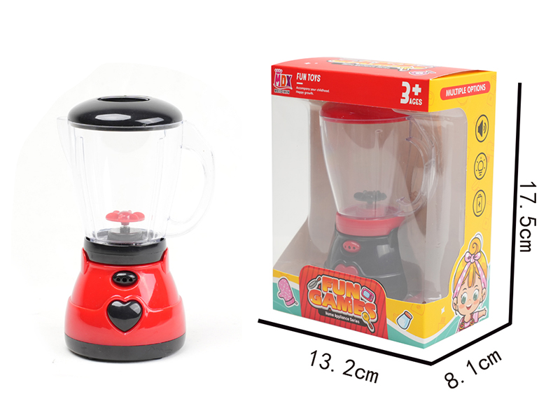 Mini Electric Simulation Liquidizer With Lights(Black Red)
