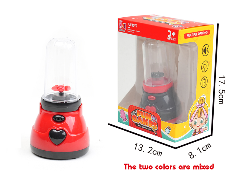 Mini Electric Simulation Blender With Lights(Black Red)