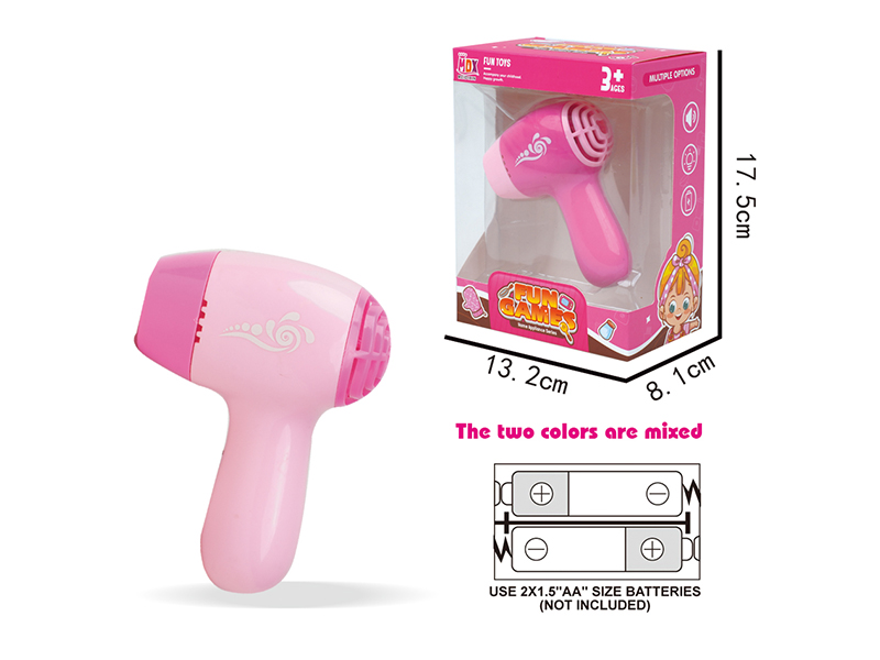 Mini Electric Simulation Hair Dryer  (Pink)