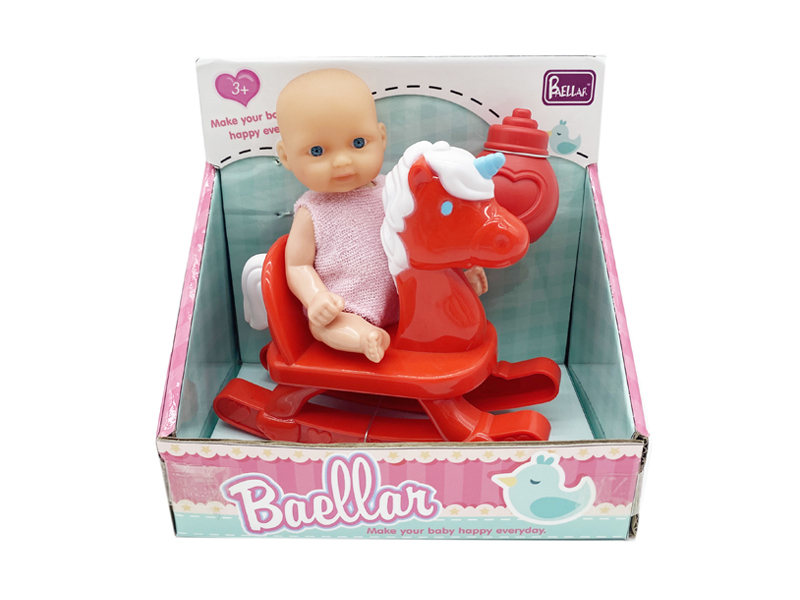 5-Inch Hard Body Doll Rocking Horse