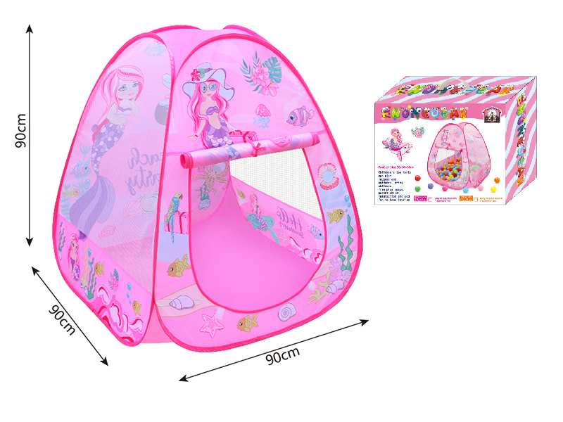 Mermaid Pattern Children's Tent + 50 Ocean Balls