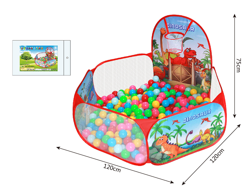 Ocean Ball Pool With Basketball Hoop