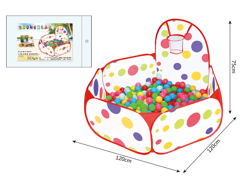 Ocean Ball Pool With Basketball Hoop