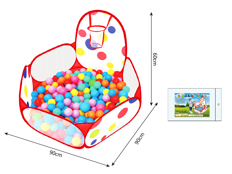 Ocean Ball Pool With Basketball Hoop