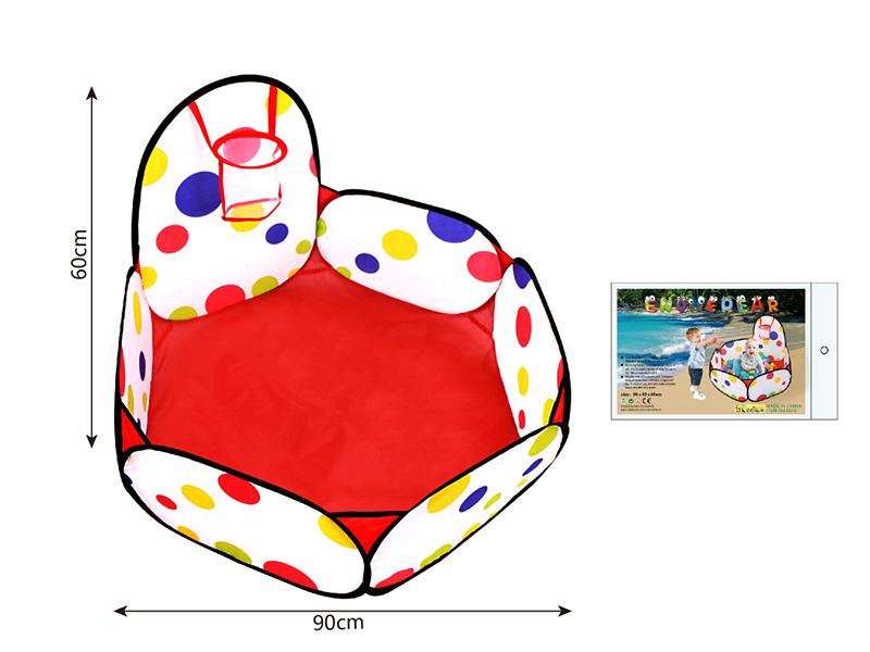 Ocean Ball Pool With Basketball Hoop