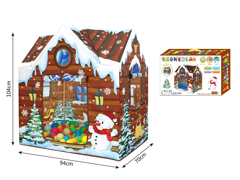 Christmas Snow Scene Play Tent House