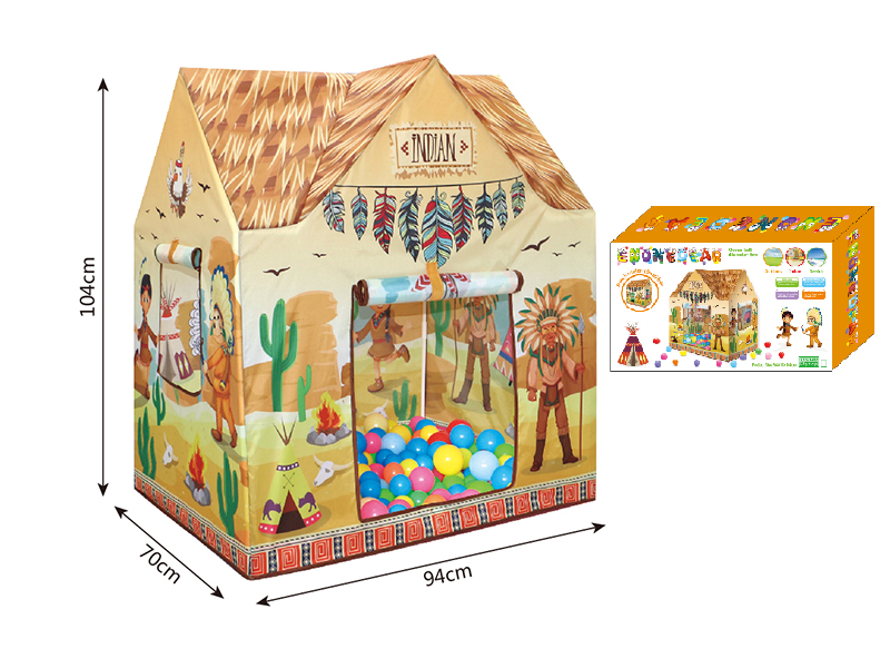 Indian Play Tent House + 50 Balls