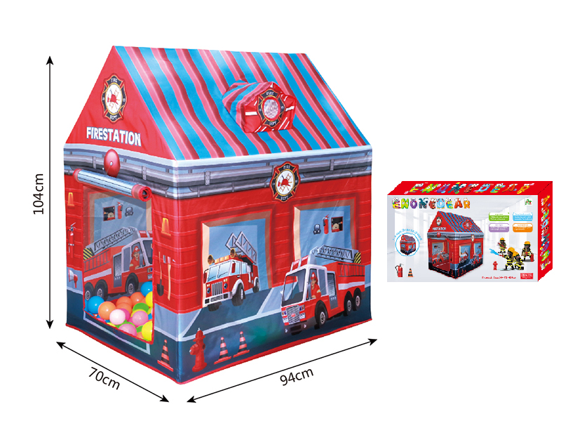 Fire Control Theme Play Tent House