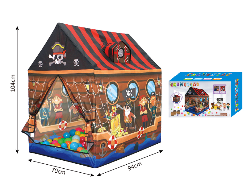 Pirate Play Tent House + 50 Balls