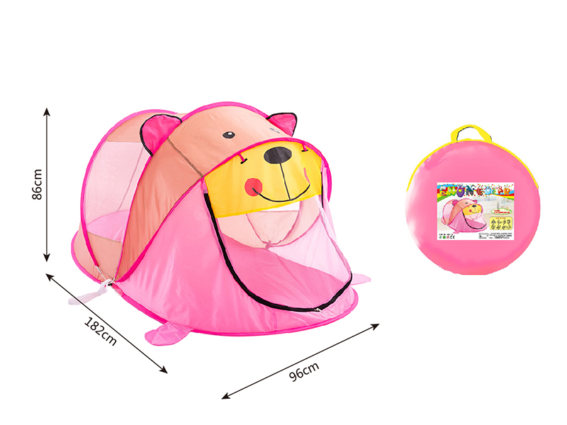 Pink Cartoon Tiger Tent