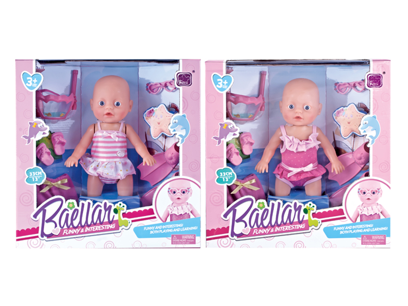 13 Inch Swimming Ic Doll Set