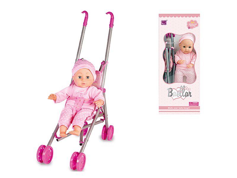 14 Inch Cotton Body Stroller Doll