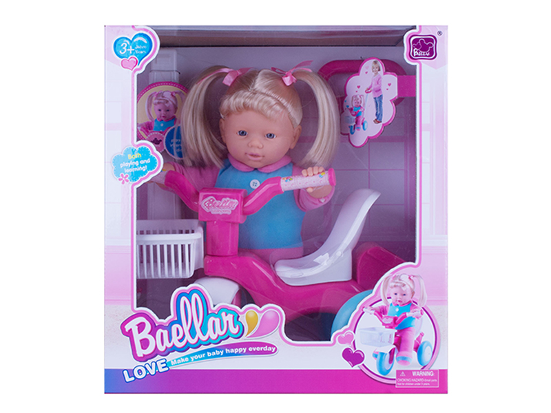 15 Inch Bicycle Bella Doll