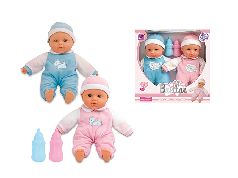 12 Inch Cotton Twin Doll Set