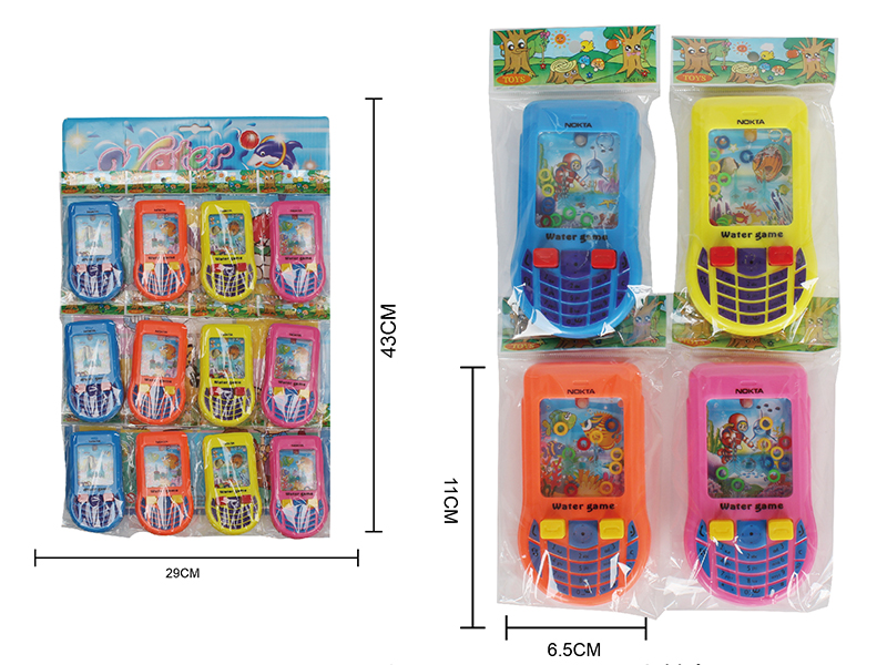 Mobile Phone Shaped Water Game 12pcs