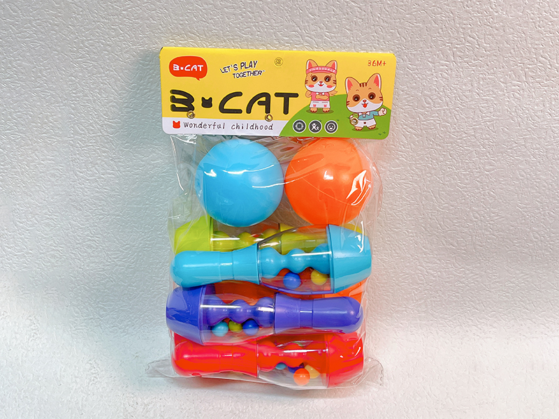 Rainbow Ball Bowling (6 Bowling Balls+2 Round Balls)