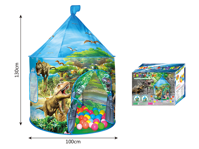 Dinosaur Mongolian Yurt Tent + 80 Balls