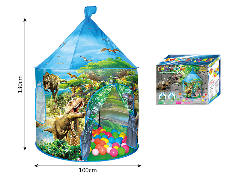 Dinosaur Mongolian Yurt Tent + 50 Balls
