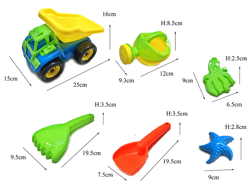 6PCS Beach Bucket Set