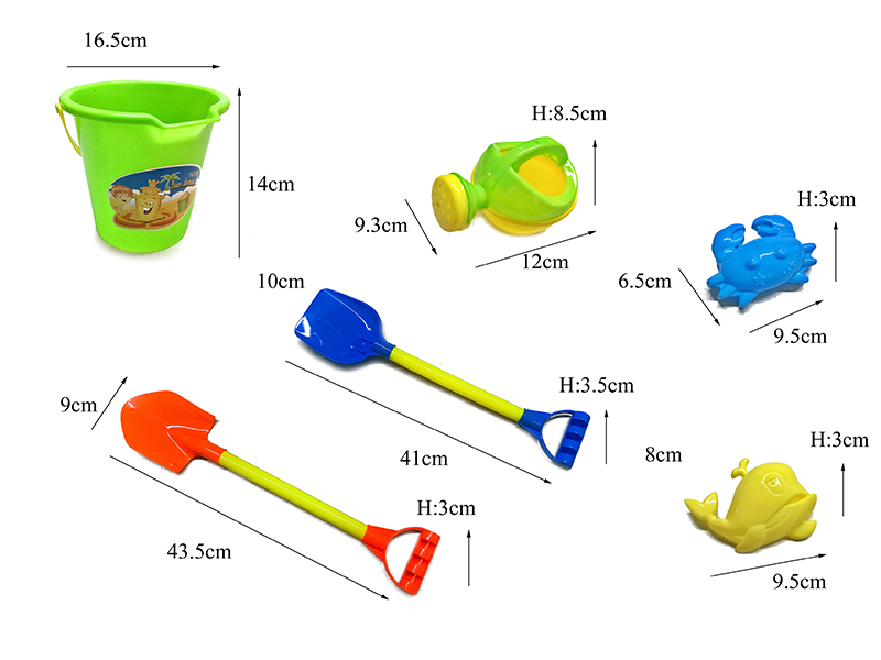 6PCS Beach Bucket Set