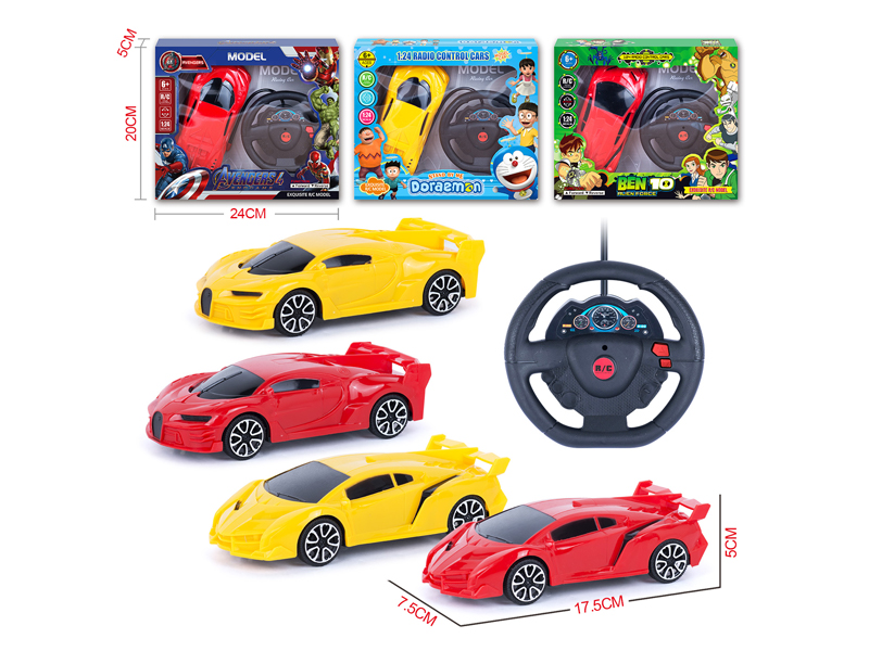 1:24 2Ch R/C Steering Wheel Sports Car