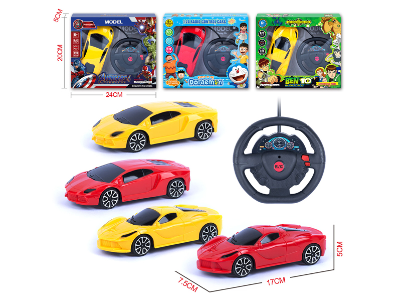 1:24 2Ch R/C Steering Wheel Sports Car