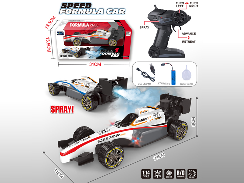 1:14 5Ch R/C Equation Racing With Light Spray