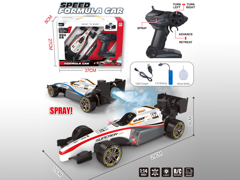 1:14 5Ch R/C Equation Racing With Light Spray