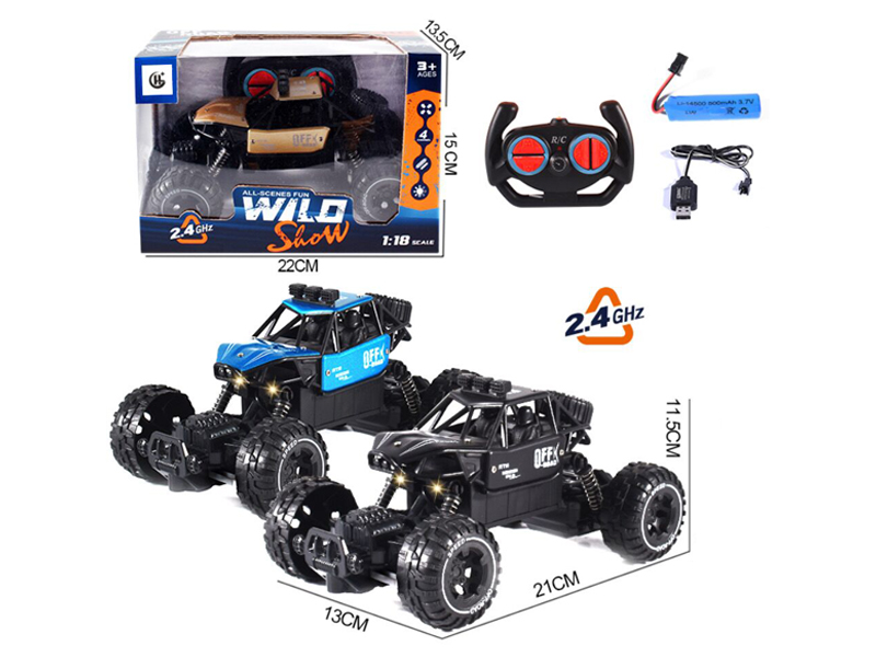 2.4G 1:18 4Ch R/C Alloy Off-Road Climbing Vehicle