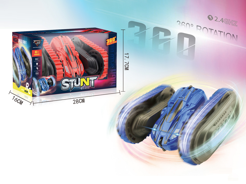 2.4G R/C Double Sided Dance Double Arm Stunt Car (Usb Light)