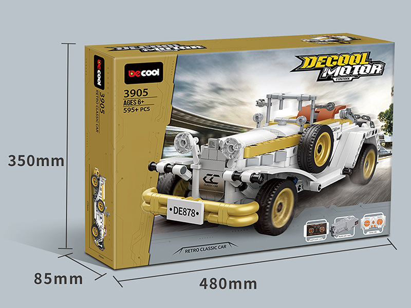 2.4G Remote Control Vintage Car Building Blocks