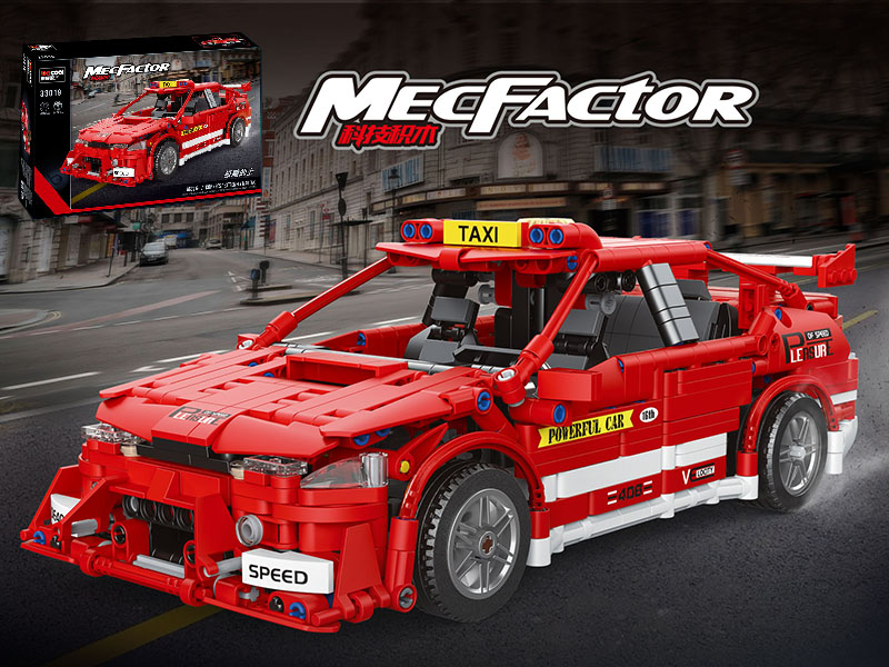 Technology Series Building Blocks - Taxi 1304pcs