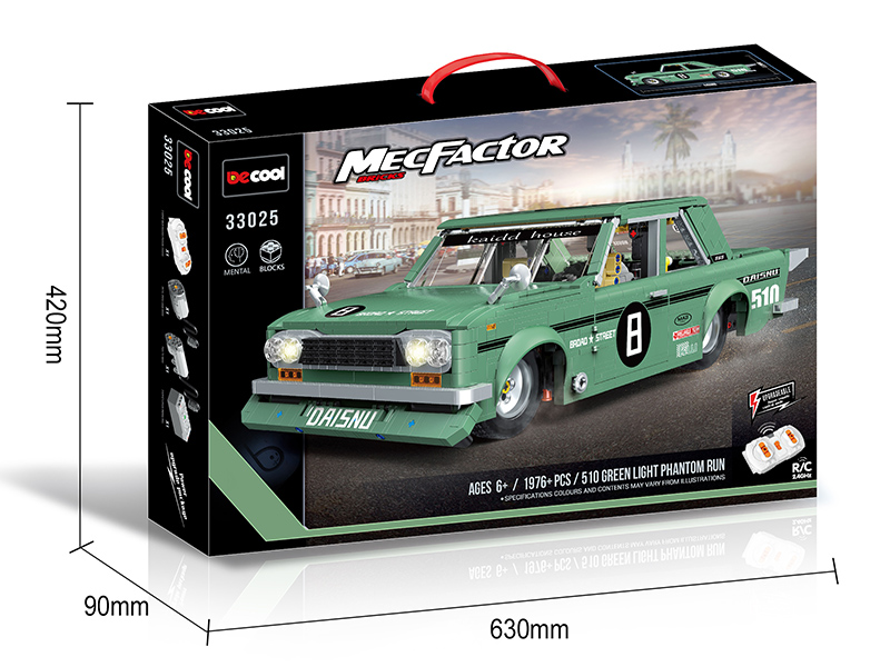 Technology Series Building Blocks - Datsun 510 Sports Car 1976pcs