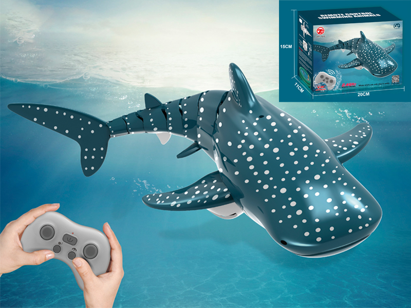 2.4G R/C Blue Whale Playing In Water