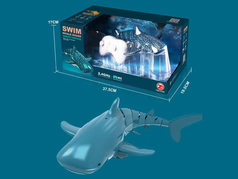 2.4G R/C Blue Whale Playing In Water