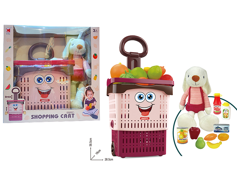 Doll + Lift Shopping Cart Set