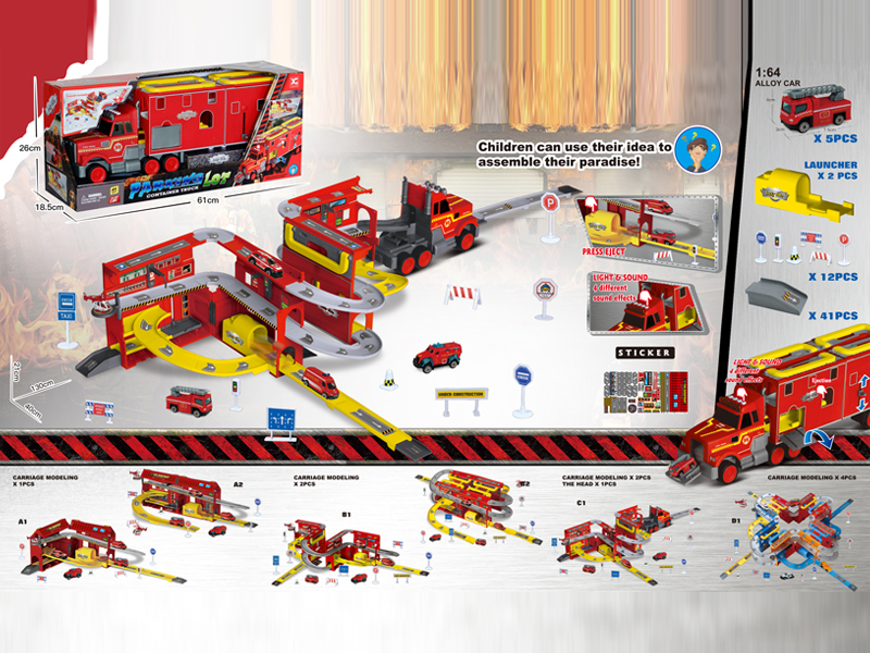 Container Storage Fire Parking Lot