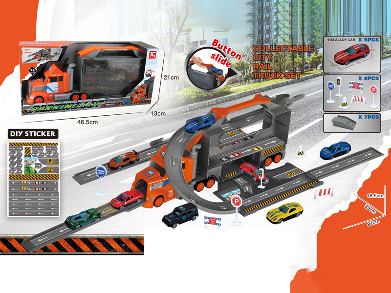 Container Storage Sports Car Parking Lot