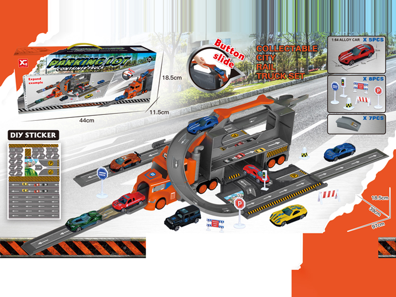 Container Storage Sports Car Parking Lot