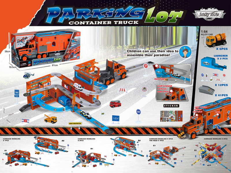 Container Storage City Parking Lot