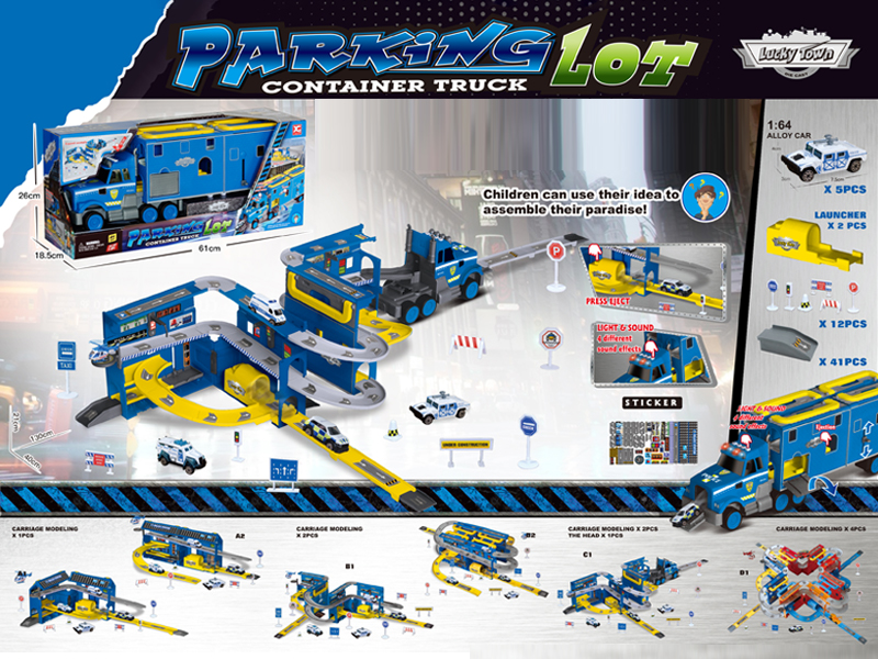 Container Storage Police Parking Lot