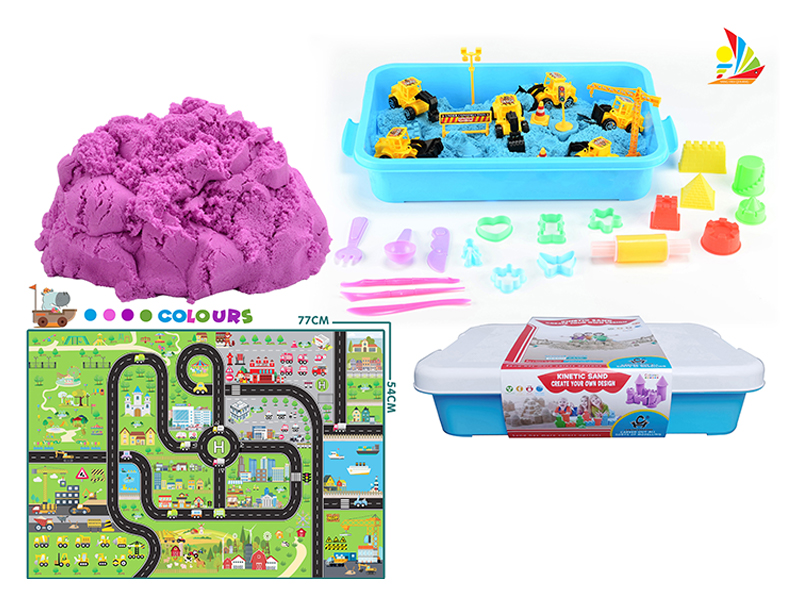 Engineering Vehicle Space Sand Toy Set