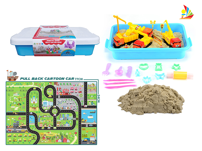 Engineering Vehicle Space Sand Toy Set