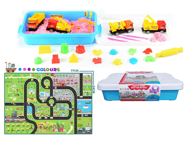 Engineering Vehicle Space Sand Toy Set