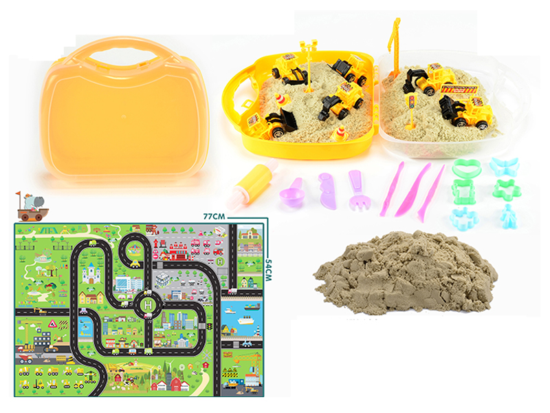 Engineering Vehicle Space Sand Toy Set