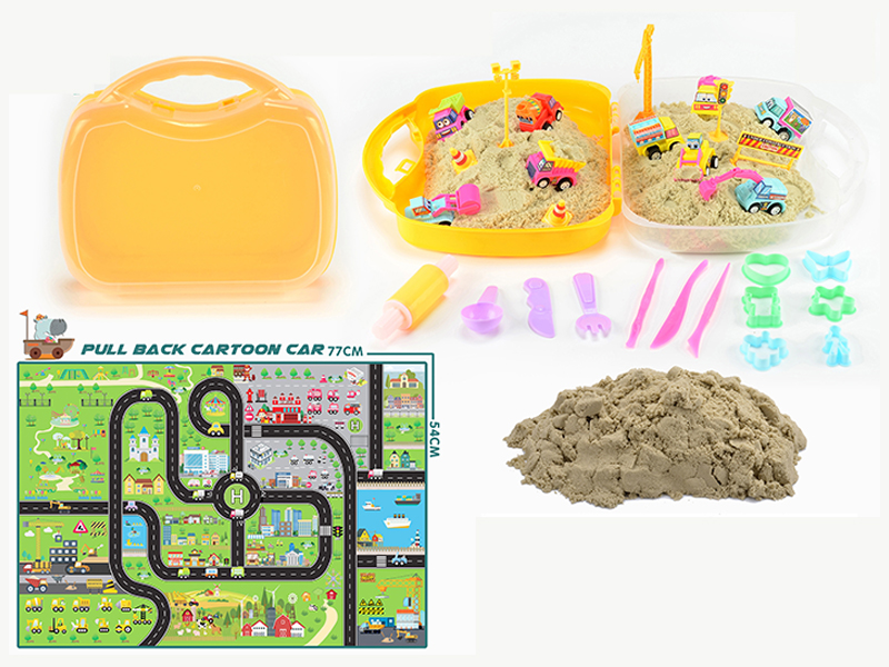 Engineering Vehicle Space Sand Toy Set