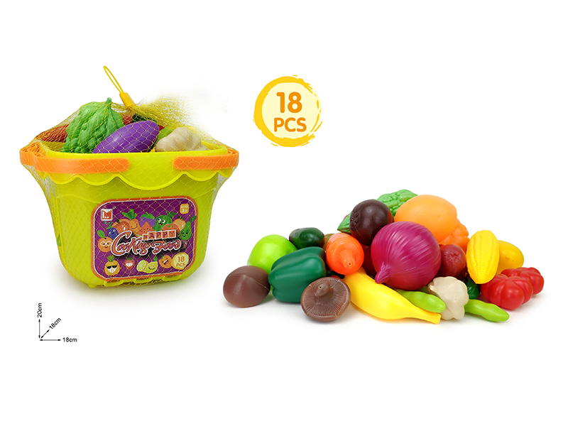 Fruits And Vegetables Basket Set 18pcs